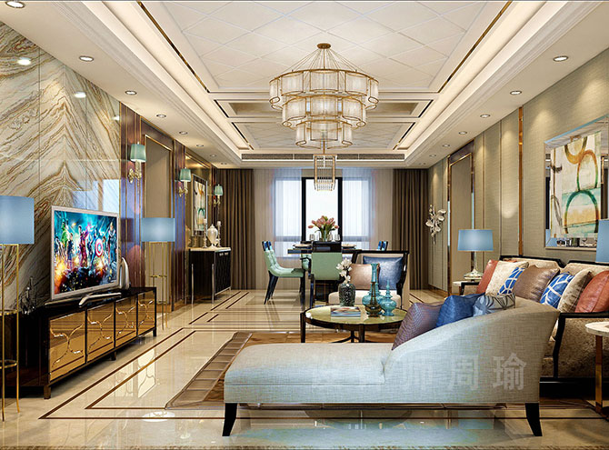 大鸡巴干女人网站着世纪江尚三室两厅168平装修设计效果欣赏